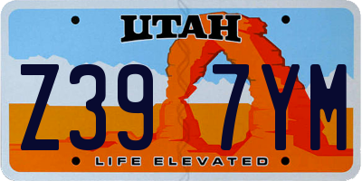 UT license plate Z397YM
