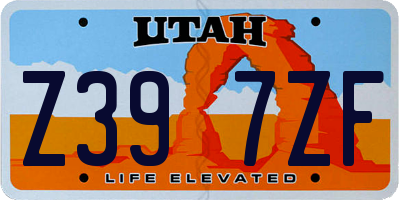 UT license plate Z397ZF