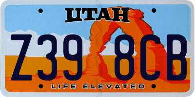 UT license plate Z398CB