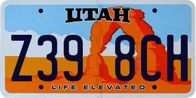 UT license plate Z398CH