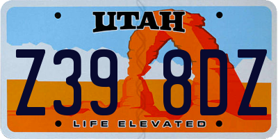 UT license plate Z398DZ