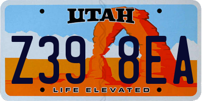 UT license plate Z398EA