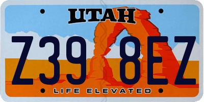 UT license plate Z398EZ