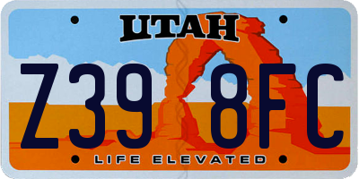 UT license plate Z398FC