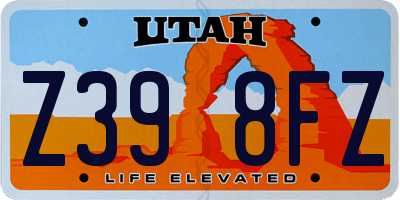 UT license plate Z398FZ