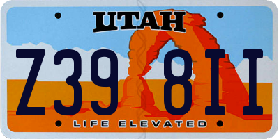 UT license plate Z398II