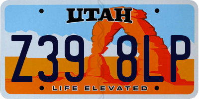 UT license plate Z398LP