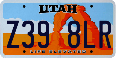 UT license plate Z398LR
