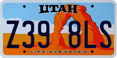 UT license plate Z398LS