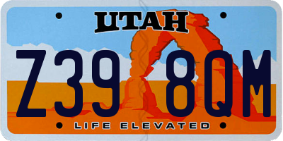 UT license plate Z398QM