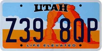 UT license plate Z398QP