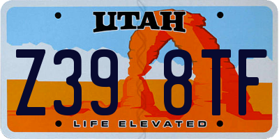 UT license plate Z398TF
