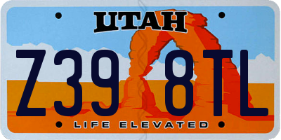 UT license plate Z398TL