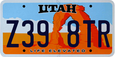 UT license plate Z398TR