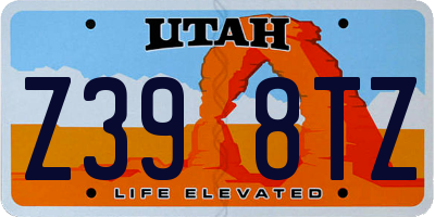 UT license plate Z398TZ