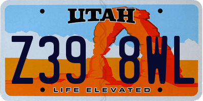 UT license plate Z398WL