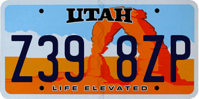 UT license plate Z398ZP