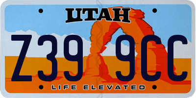UT license plate Z399CC