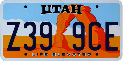 UT license plate Z399CE