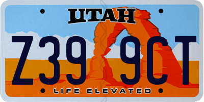UT license plate Z399CT
