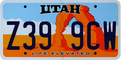 UT license plate Z399CW