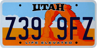 UT license plate Z399FZ