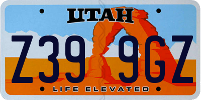 UT license plate Z399GZ