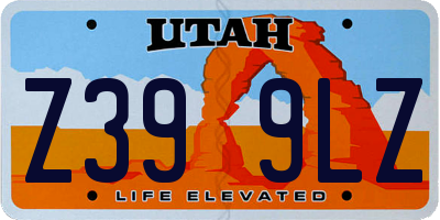 UT license plate Z399LZ