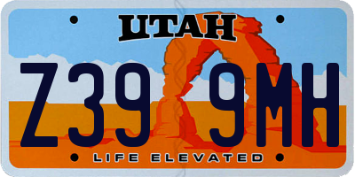 UT license plate Z399MH