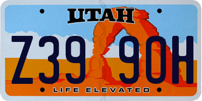 UT license plate Z399OH