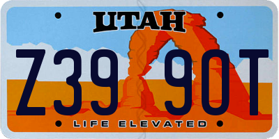 UT license plate Z399OT