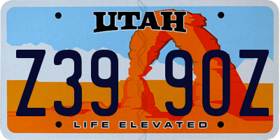 UT license plate Z399OZ