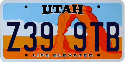 UT license plate Z399TB