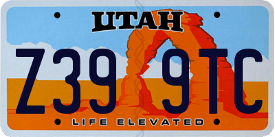 UT license plate Z399TC