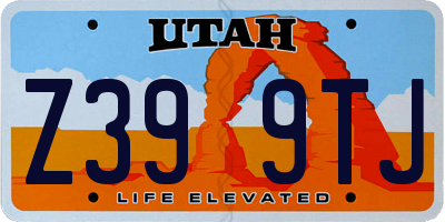 UT license plate Z399TJ