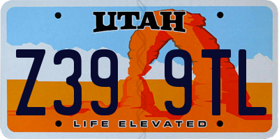 UT license plate Z399TL