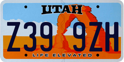 UT license plate Z399ZH