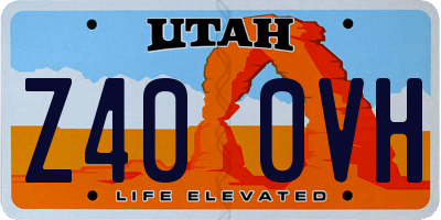 UT license plate Z400VH
