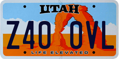 UT license plate Z400VL