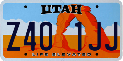 UT license plate Z401JJ