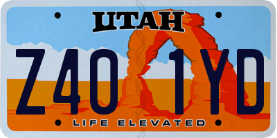 UT license plate Z401YD
