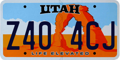 UT license plate Z404CJ