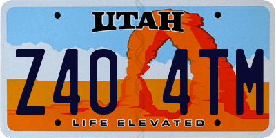 UT license plate Z404TM