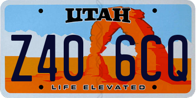 UT license plate Z406CQ