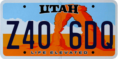 UT license plate Z406DQ
