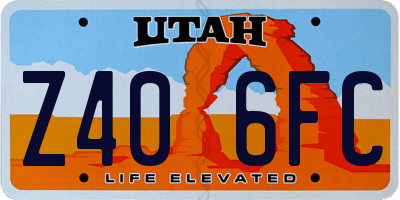 UT license plate Z406FC