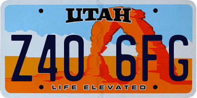 UT license plate Z406FG