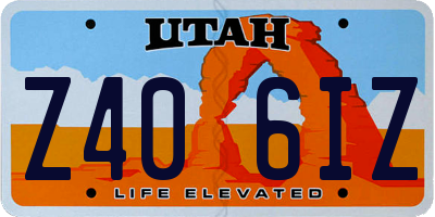 UT license plate Z406IZ