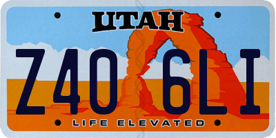 UT license plate Z406LI