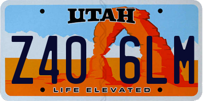 UT license plate Z406LM